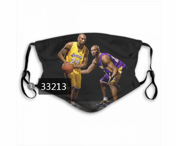 2021 NBA Los Angeles Lakers #24 kobe bryant 33213 Dust mask with filter->nba dust mask->Sports Accessory
